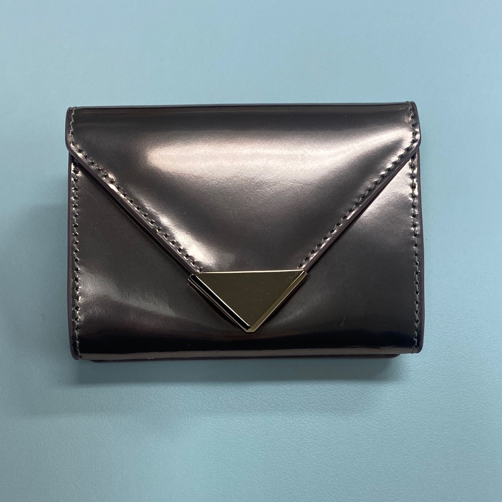 Alexander Wang Metallic Rose Gold Card Case Wallet